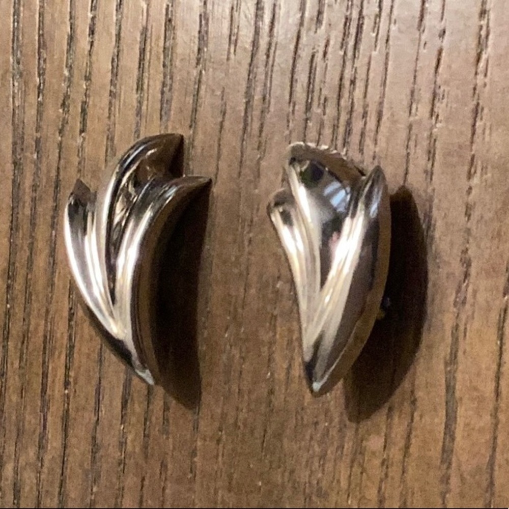 Sterling Silver, Clip earring